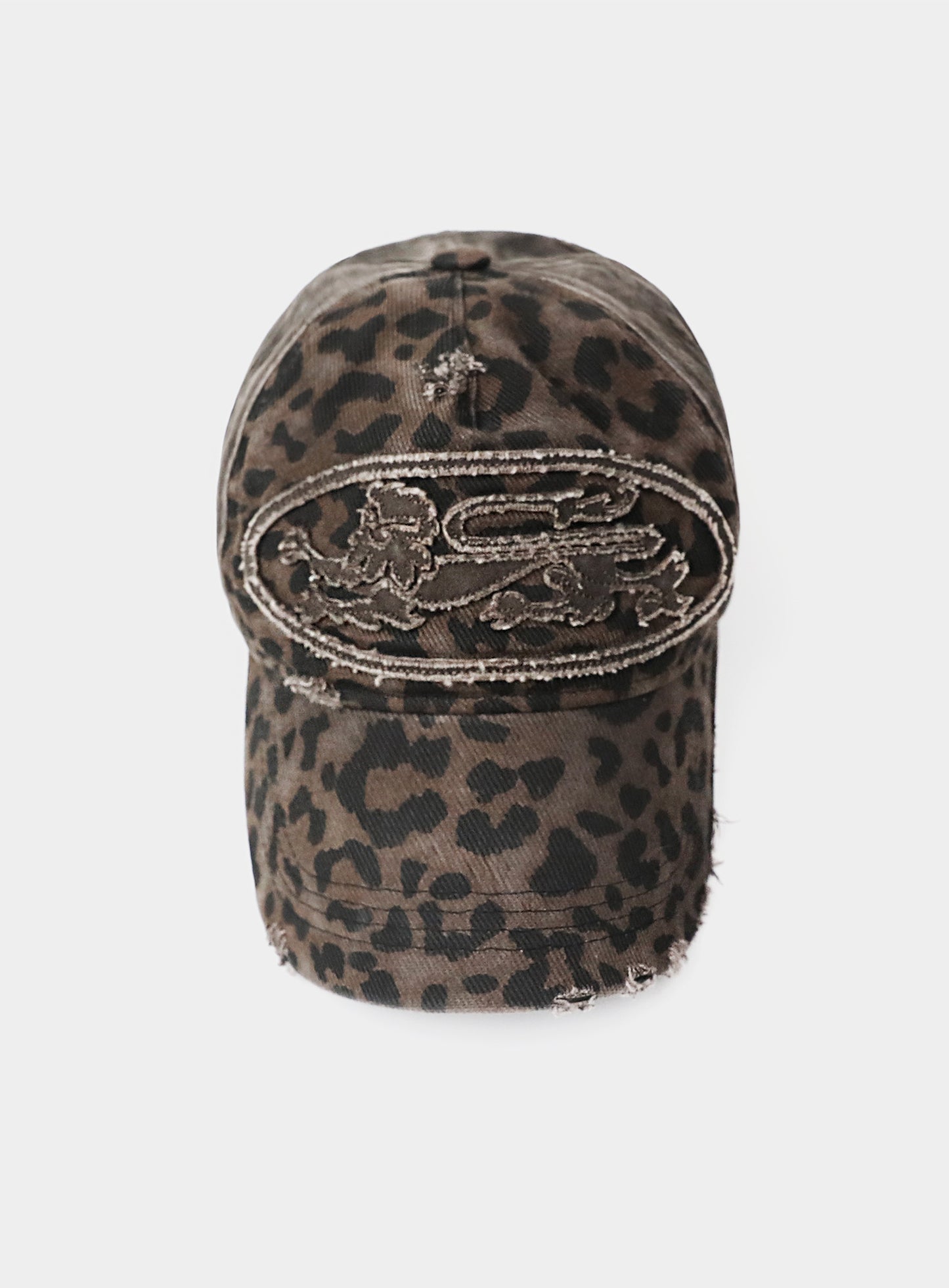 Mystic Big Patch Ball Cap - Dark Brown Leopard