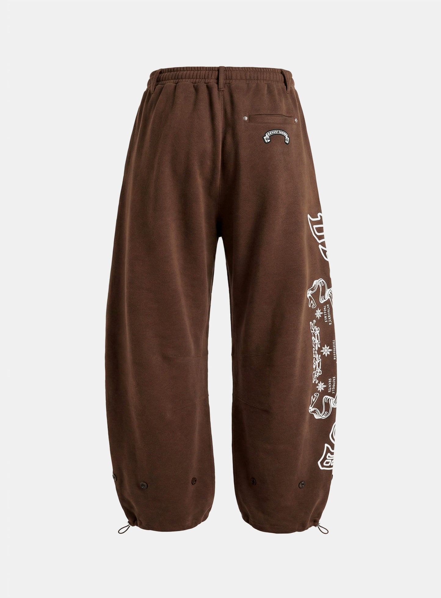 [w-pts26-055] Mystic Capsule Semi-Curved Fit Joggers - Brown