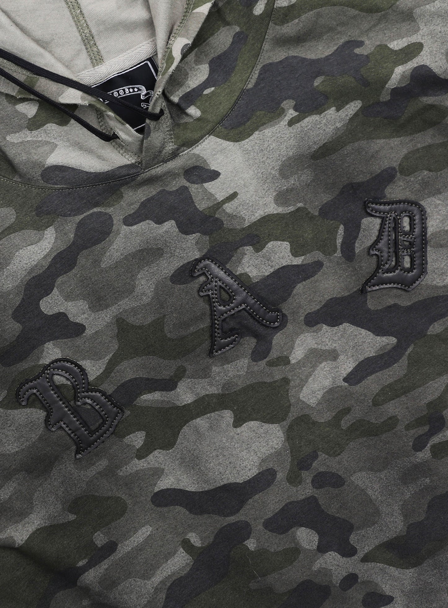 Cosmo Patch Hooded Long Sleeve - Green Camo