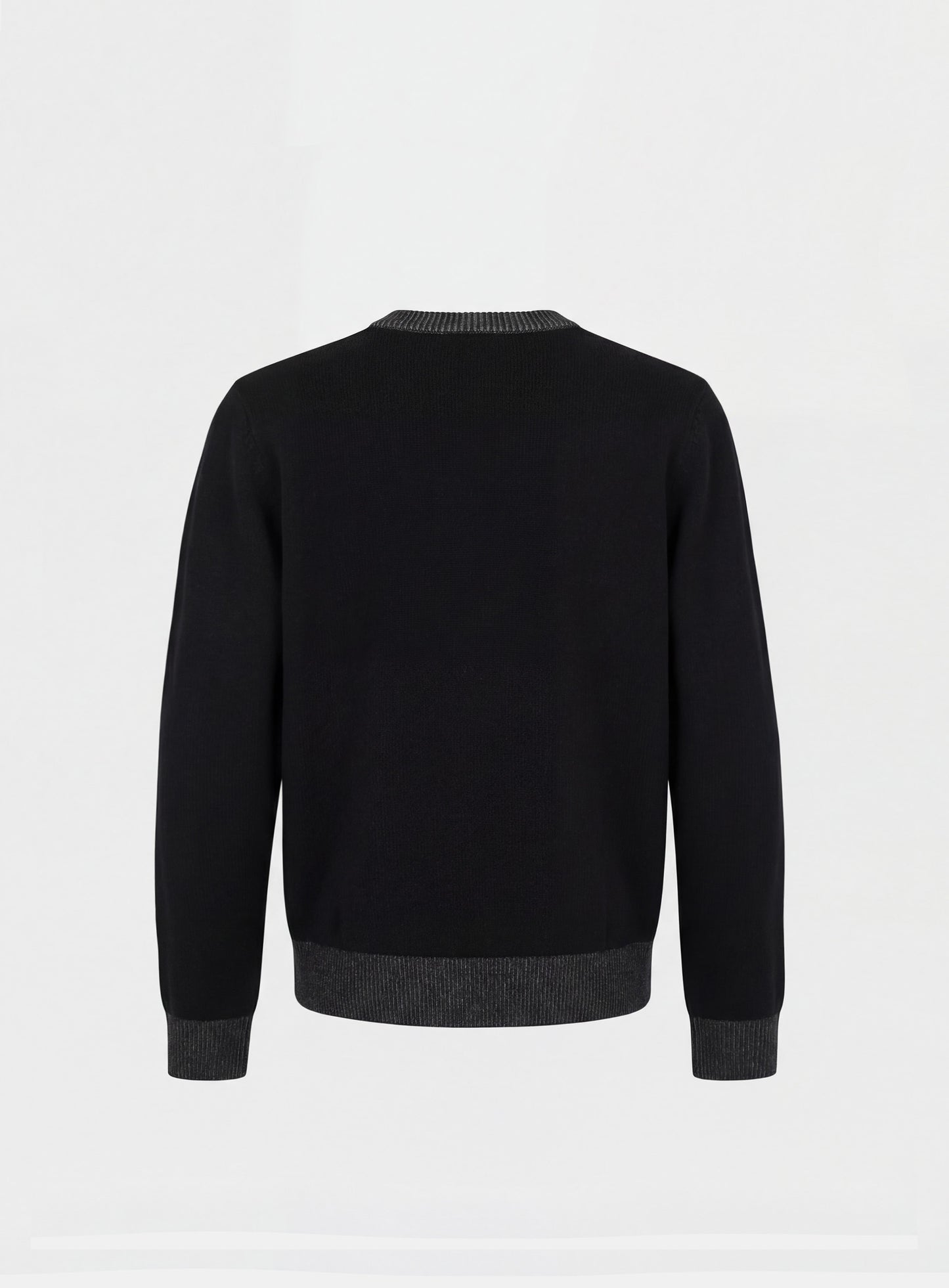 [w-knt26-002] Mystic Crewneck Sweater - Black