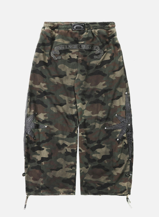 Cosmo Patch 2-Way Curved Jogger Trousers - Green Camo