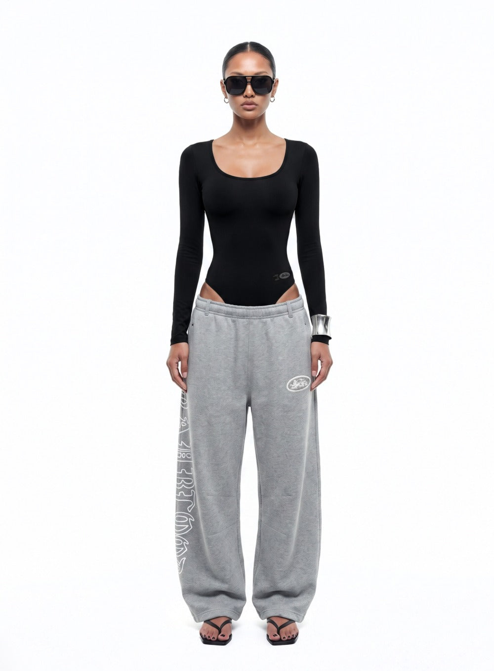[w-jst26-015] Everyday Scoop Neck Bodysuit - Black