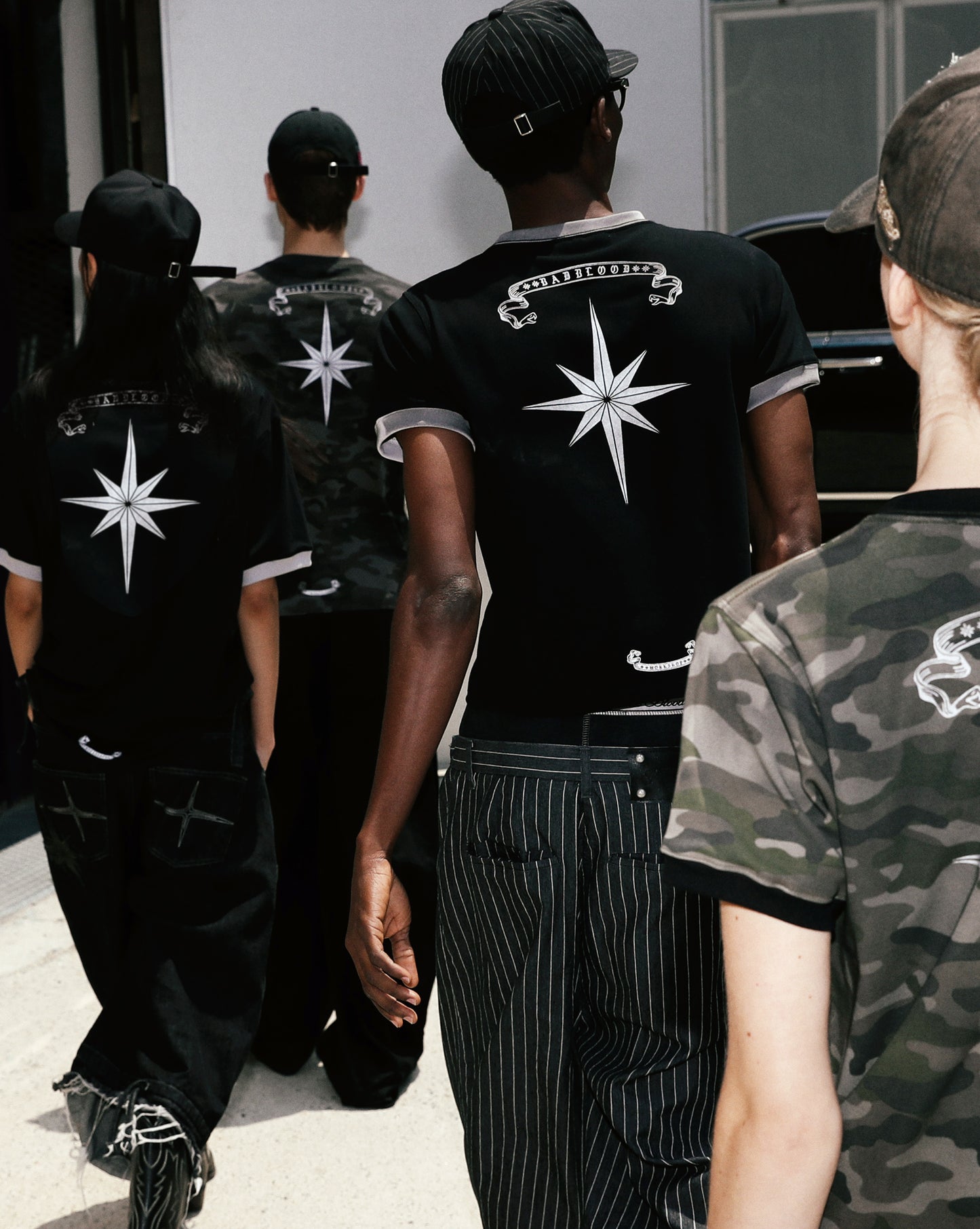 Cosmo Reflective Ringer T-Shirt - Black
