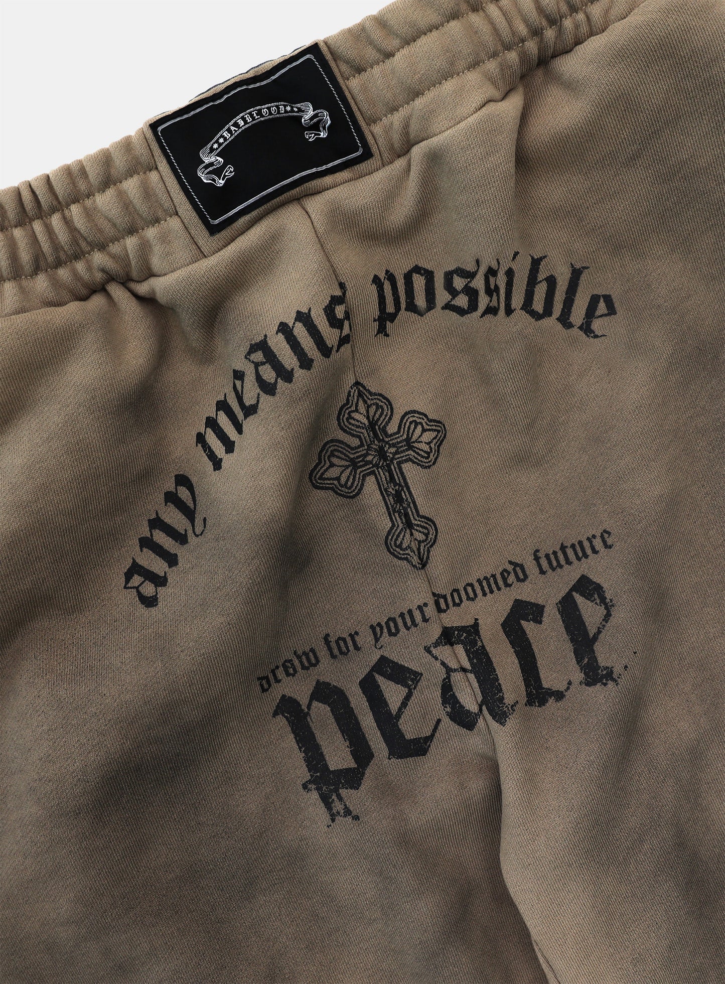 PEACE NOT WAR Jogger - Dusty Beige