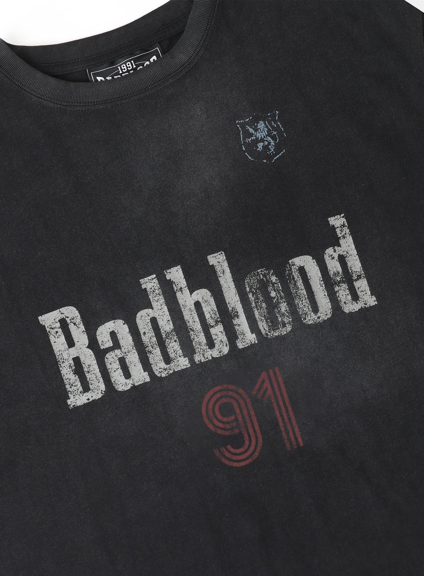 Sun Faded2 Cut Off Tee - Black