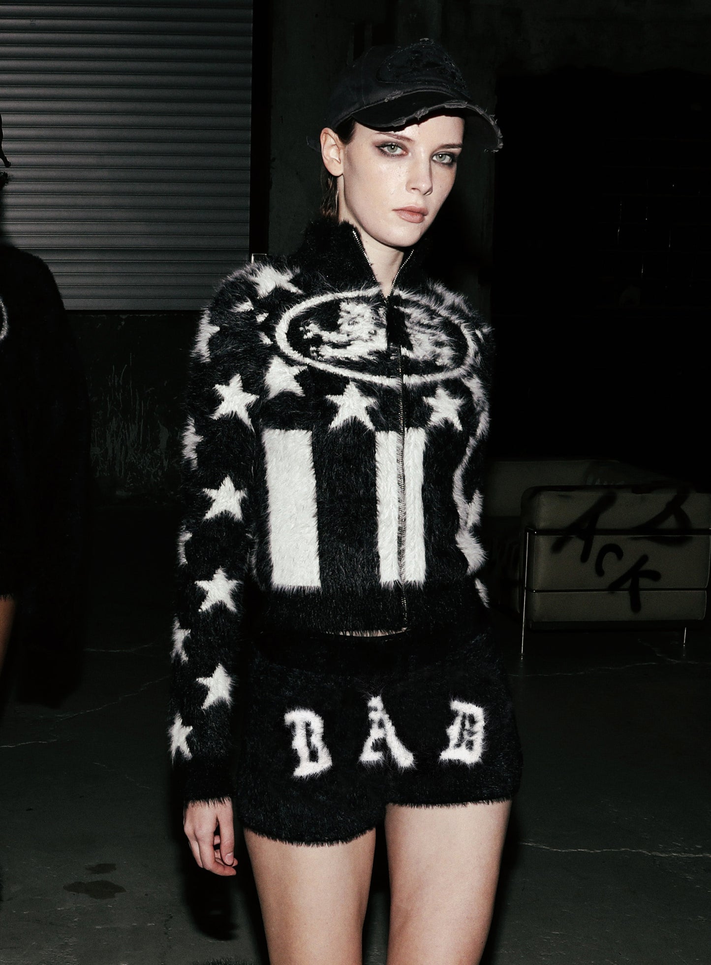 [w-srt25-051] Mystic Mohair Boy Shorts - Black