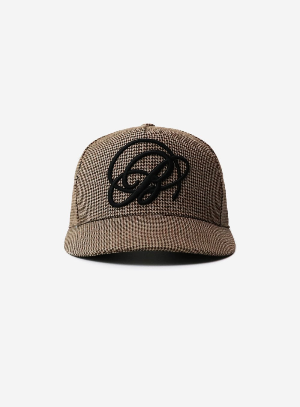 Dark Classic Street Ball Cap - Houndstooth/Brown