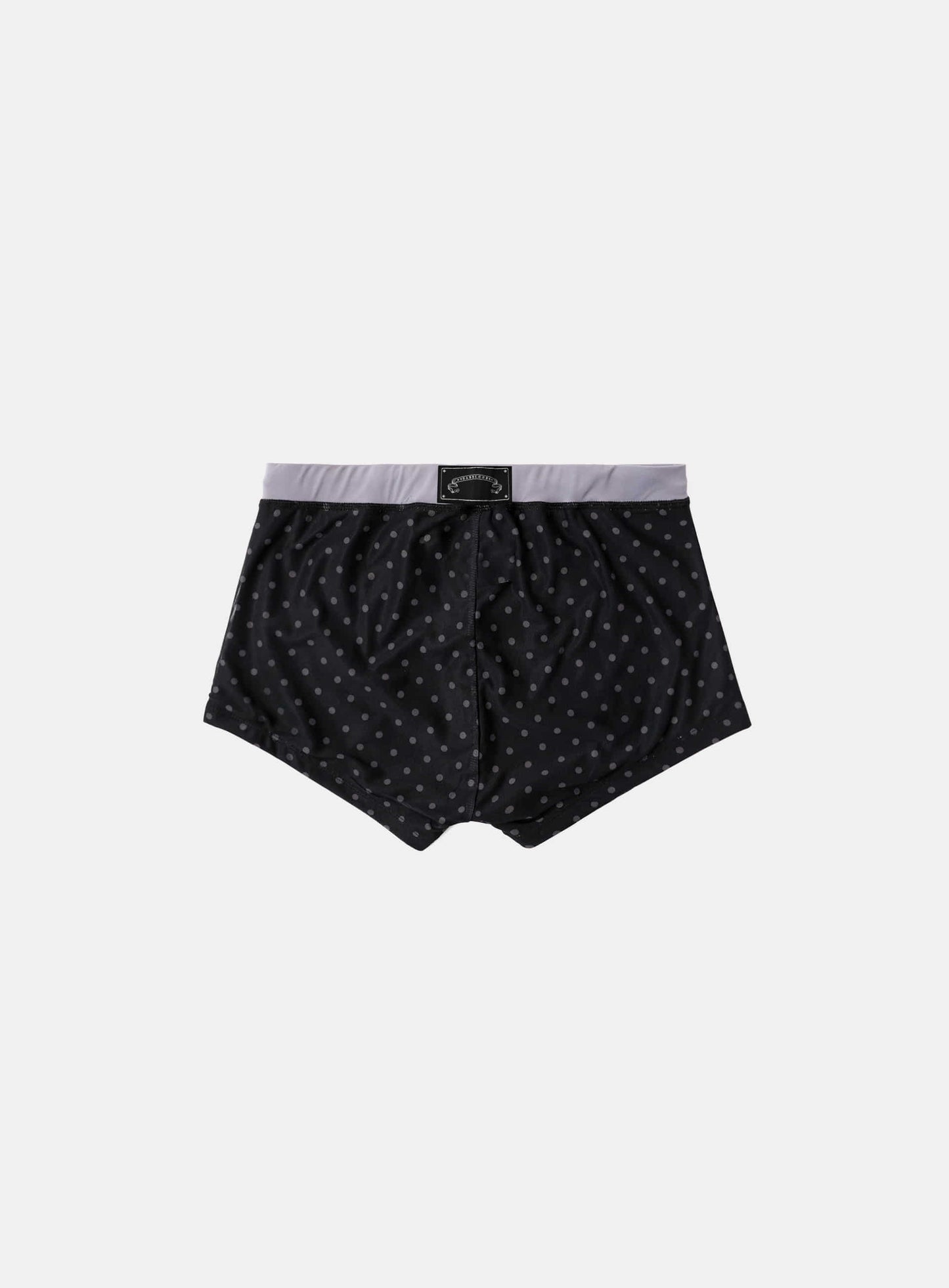 [AQUA] Splash Dot Boy Shorts - Black