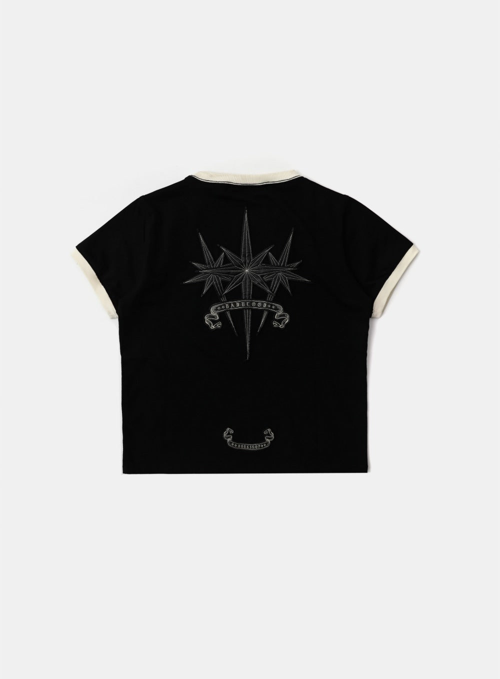 Cosmo Triple Patch Ringer T-Shirt - Black