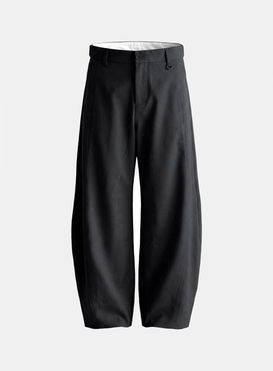 [w-pts26-039] 711 Spina Curved Fit Slacks - Charcoal