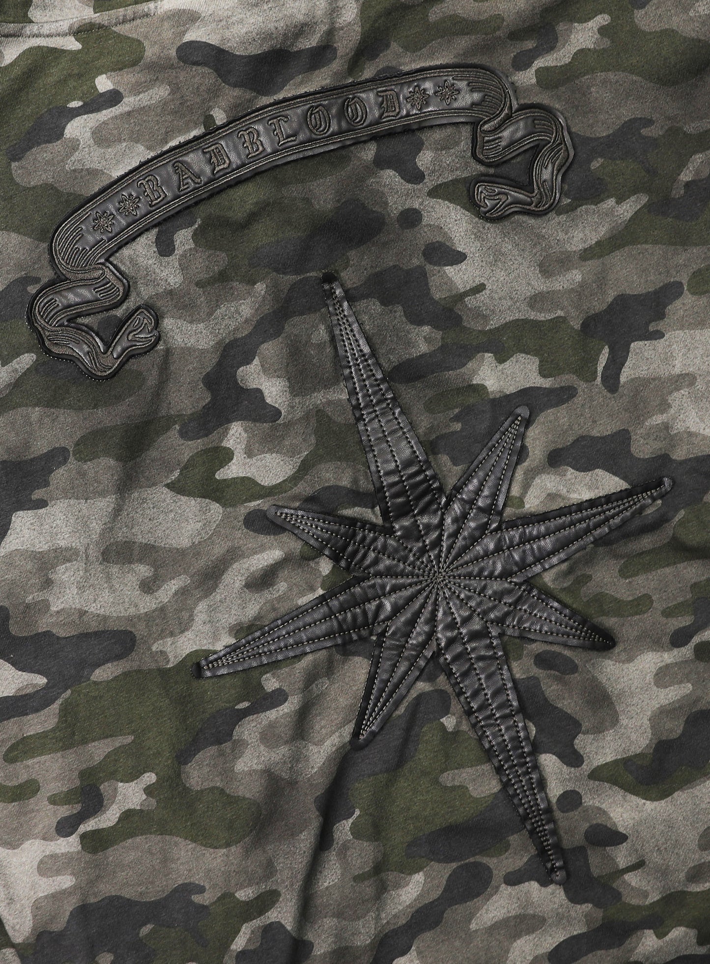 Cosmo Patch Hooded Long Sleeve - Green Camo