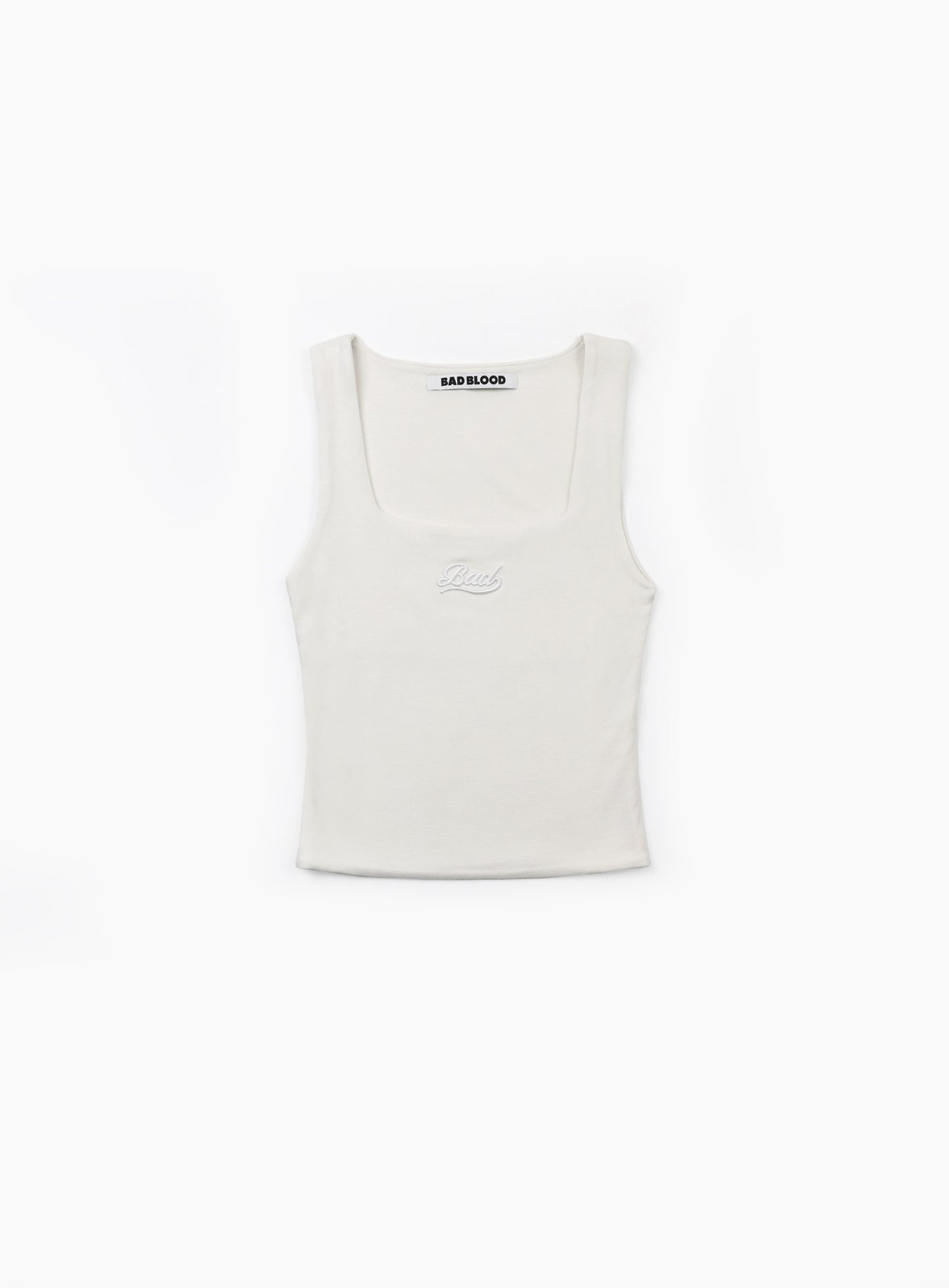 Beyond Soft Square Neck Tank - Cream