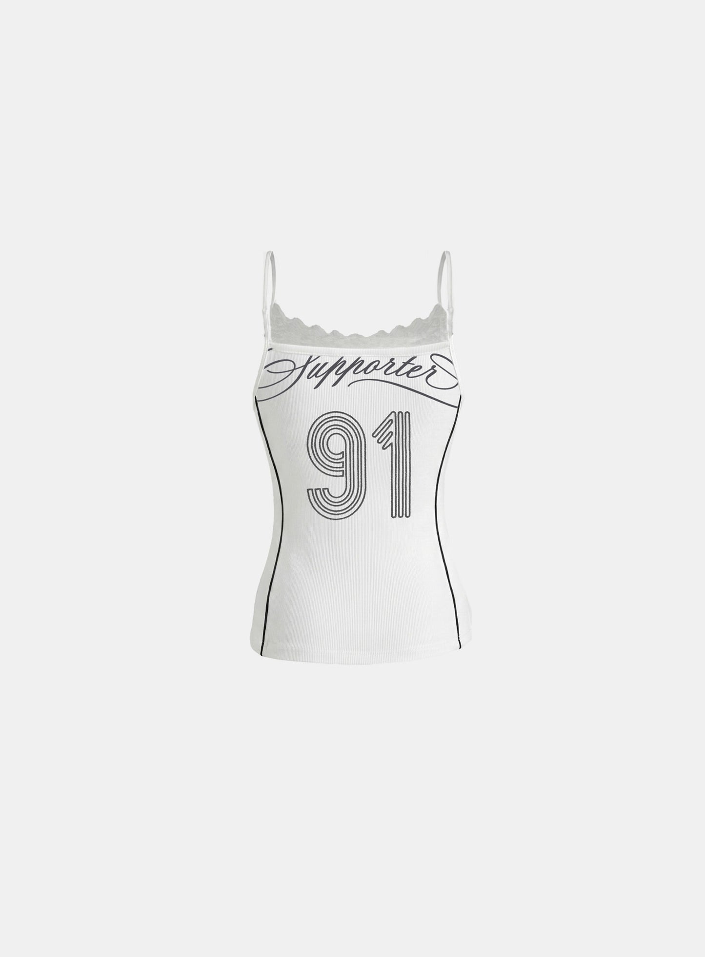 [w-tnk26-035] 90’s Vintage Club Cami Tank - White