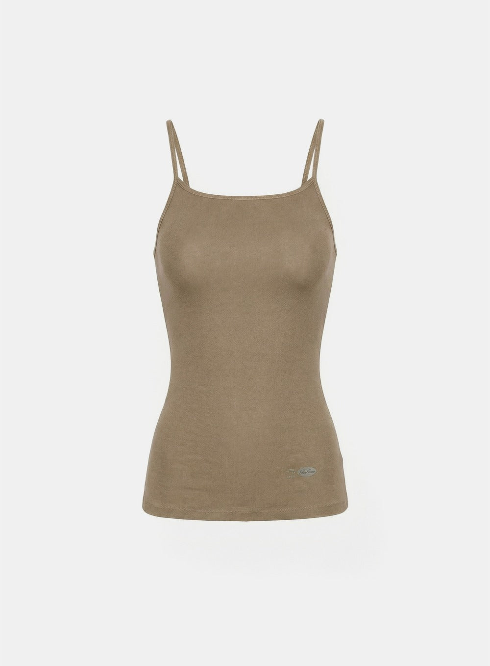 [w-tnk26-005] BS Cotton Jersey String Tank - Tobacco