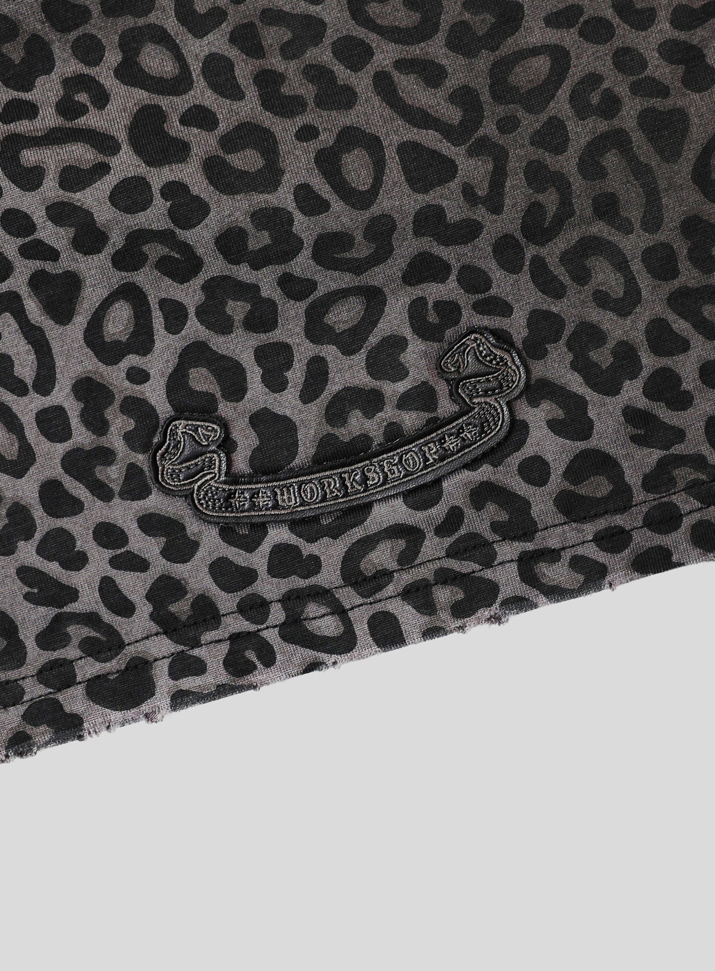 Cosmo Bad Patch Ringer Long Sleeve - Black Leopard