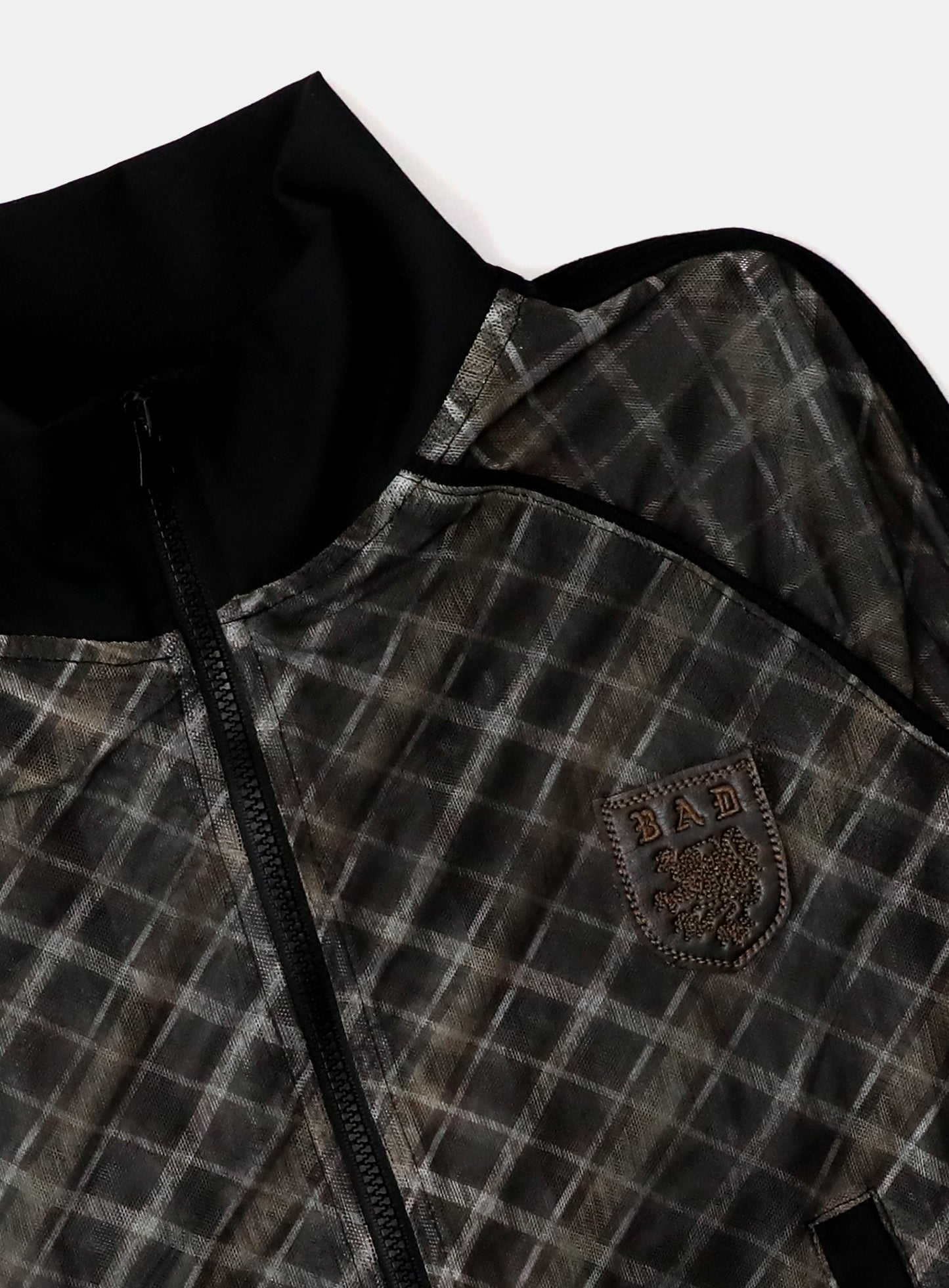 Vintage Club Track Zip-Up - Check Brown