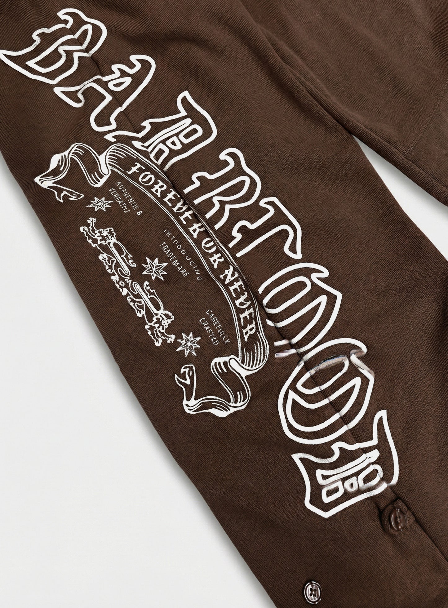 [w-pts26-055] Mystic Capsule Semi-Curved Fit Joggers - Brown