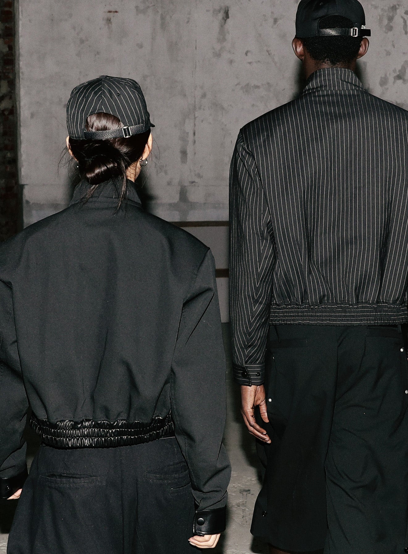 Viper91 High Neck Jacket - Black/Striped