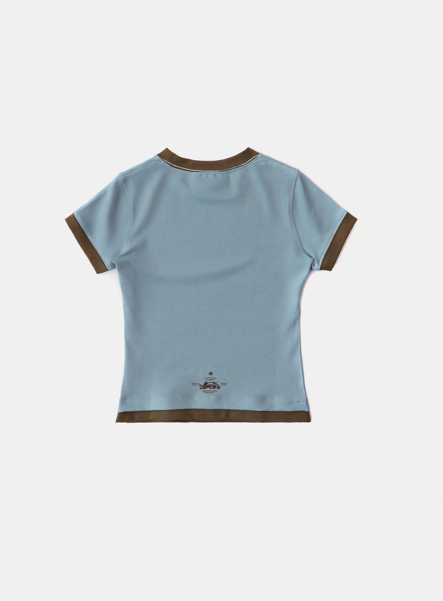Lion Jersey Ringer T-Shirt - Light Blue