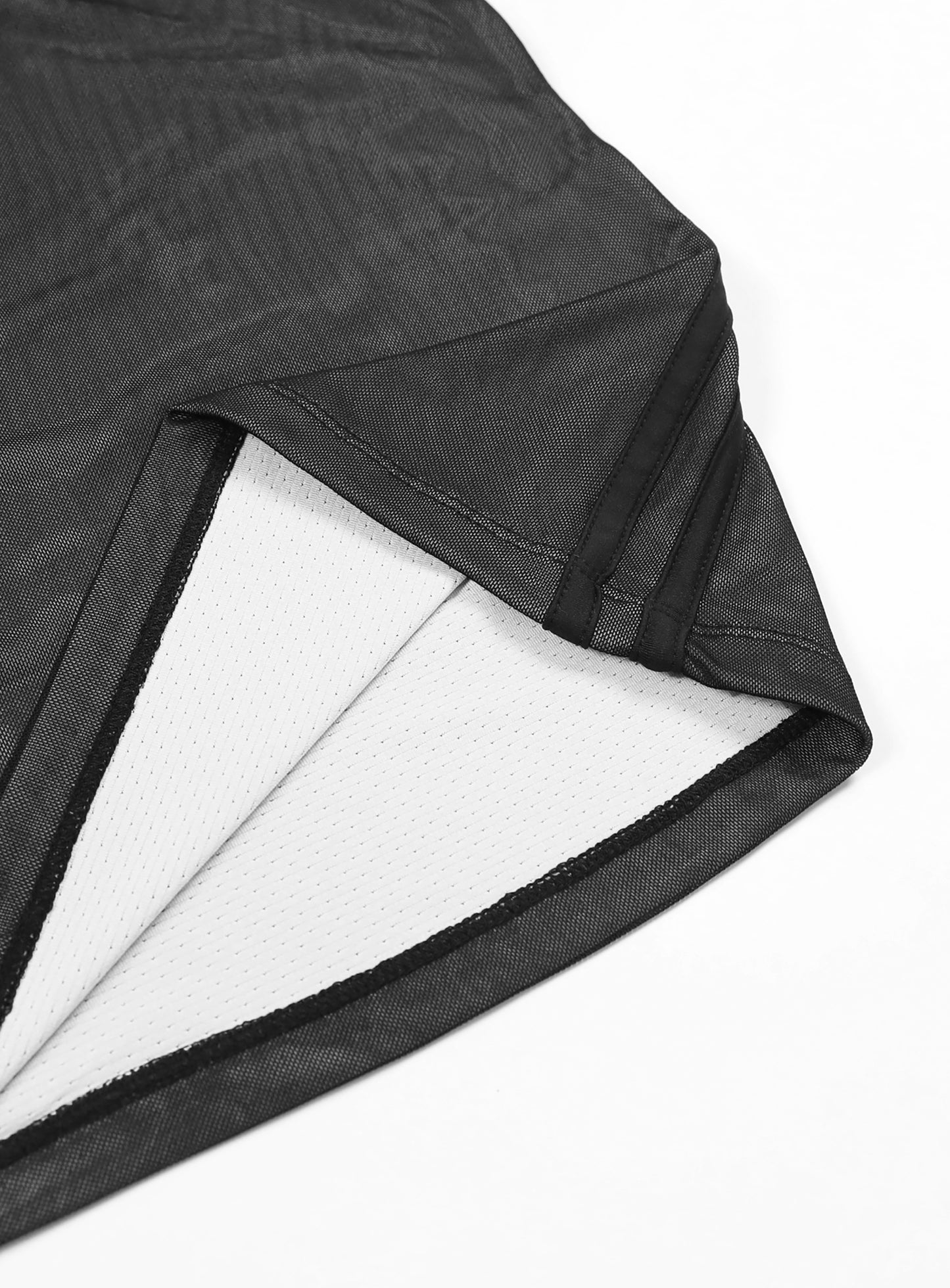 [w-tnk23-024] String Tank Top - White/Black