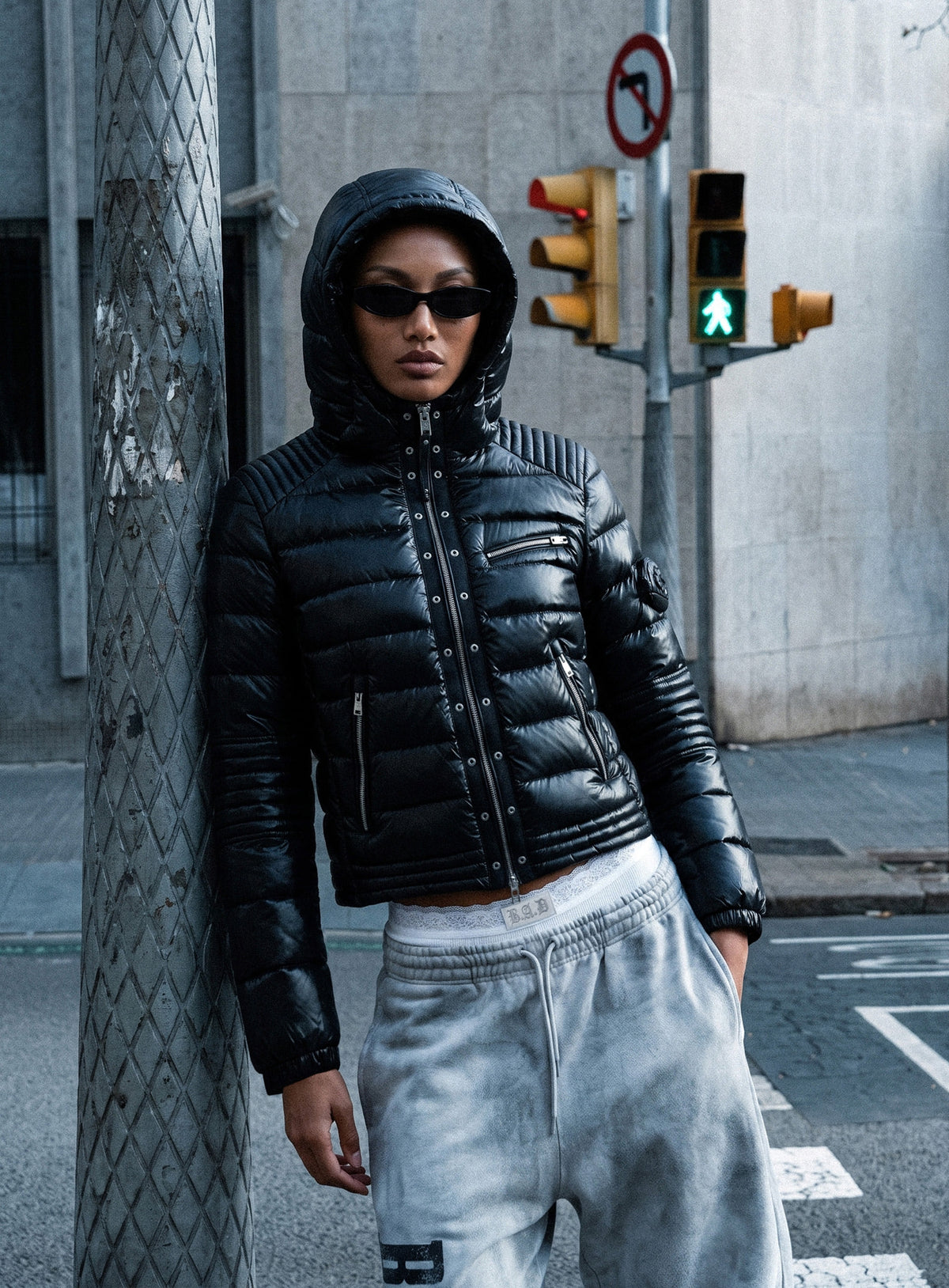 [﻿PREORDER] [w-jkt26-092] Viper 411 Midweight Biker Puffer V2 – White