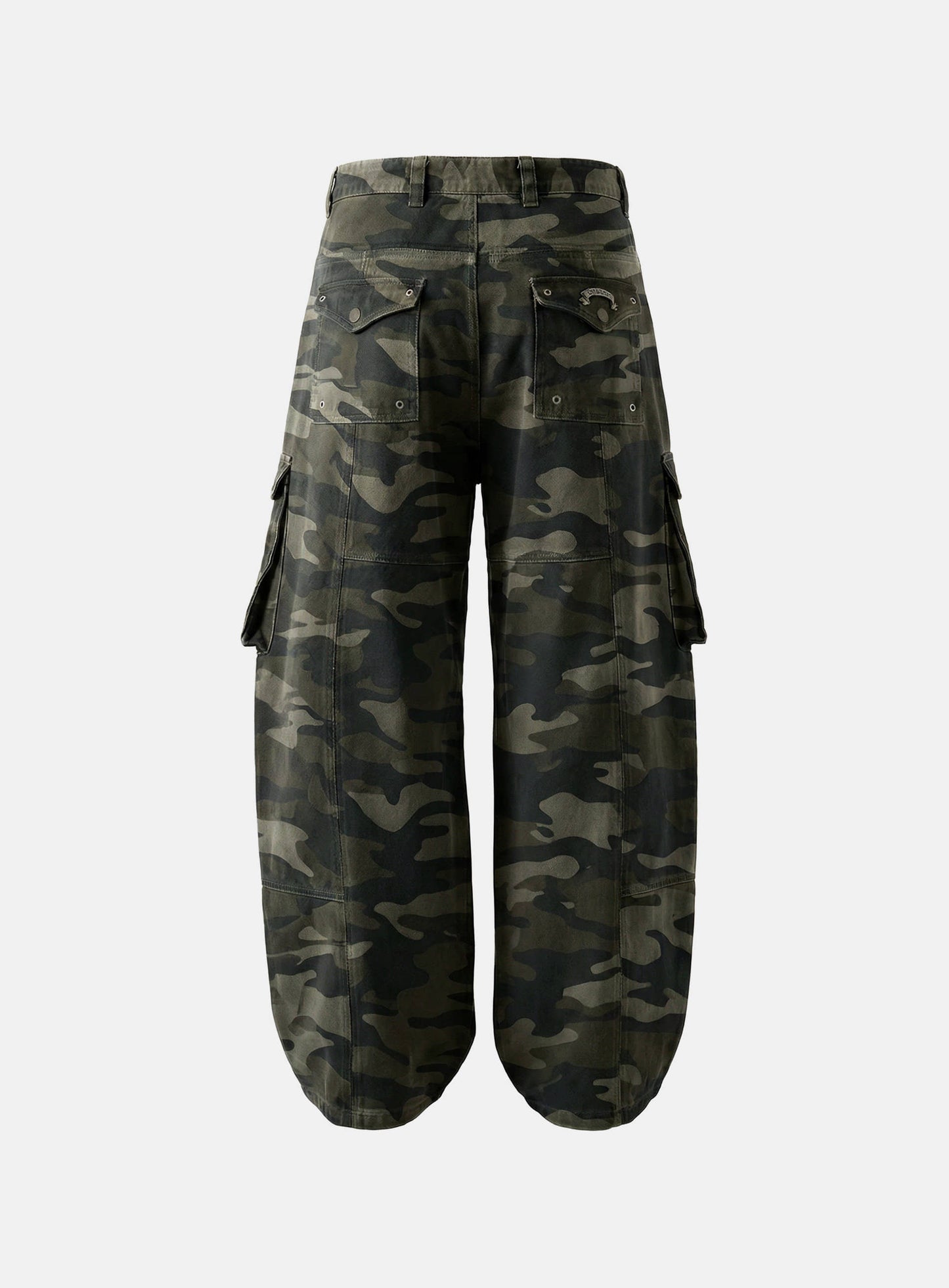 [w-pts26-069] Arc Curved Fit Cargo Pants - Camo