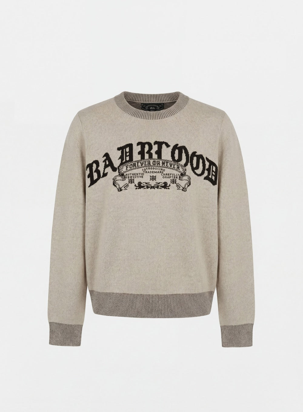 [w-knt26-001] Mystic Crewneck Sweater - Beige