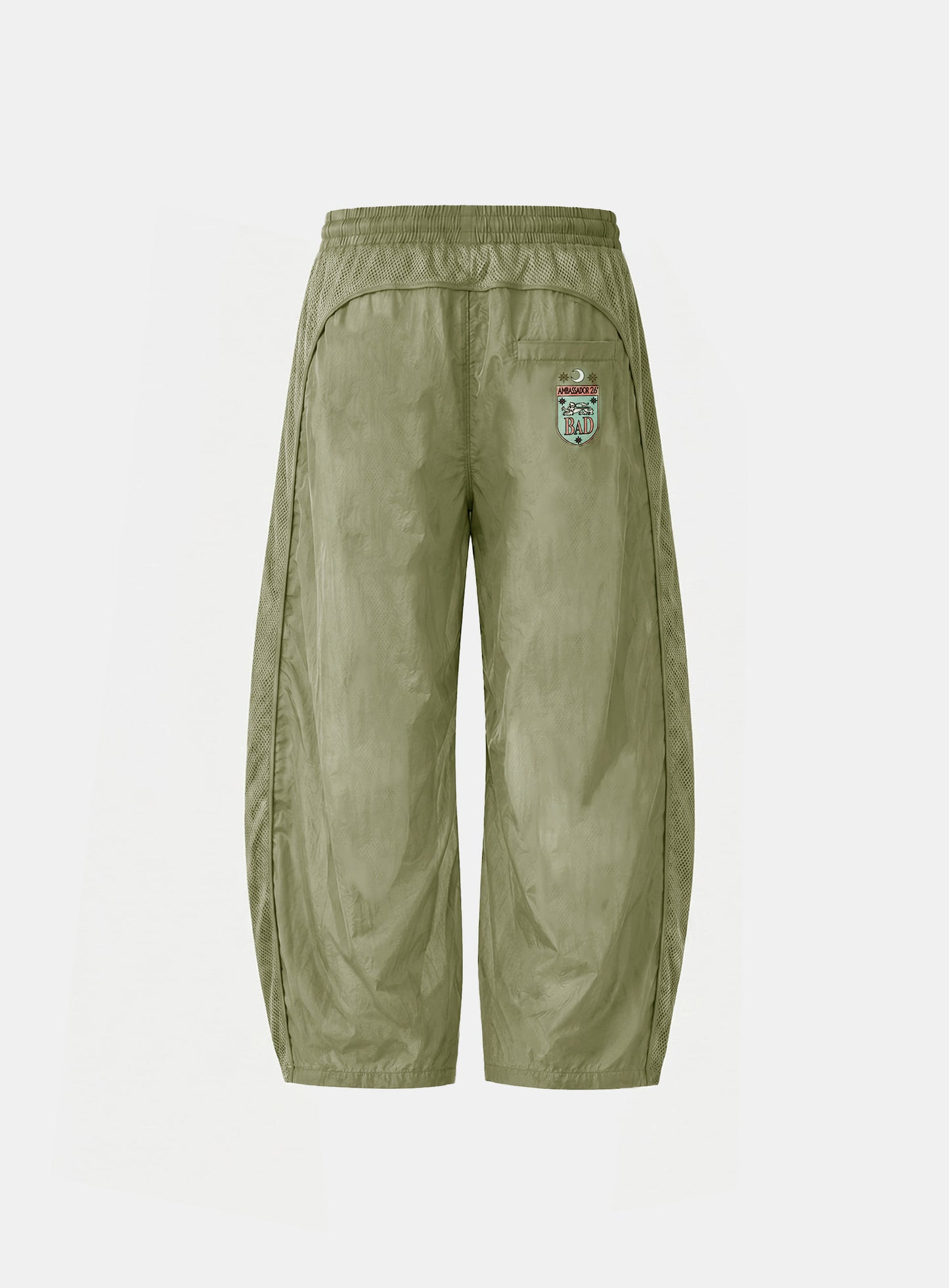 [w-pts26-123] Ambassador 26 Lightweight Nylon Track Pants - Green