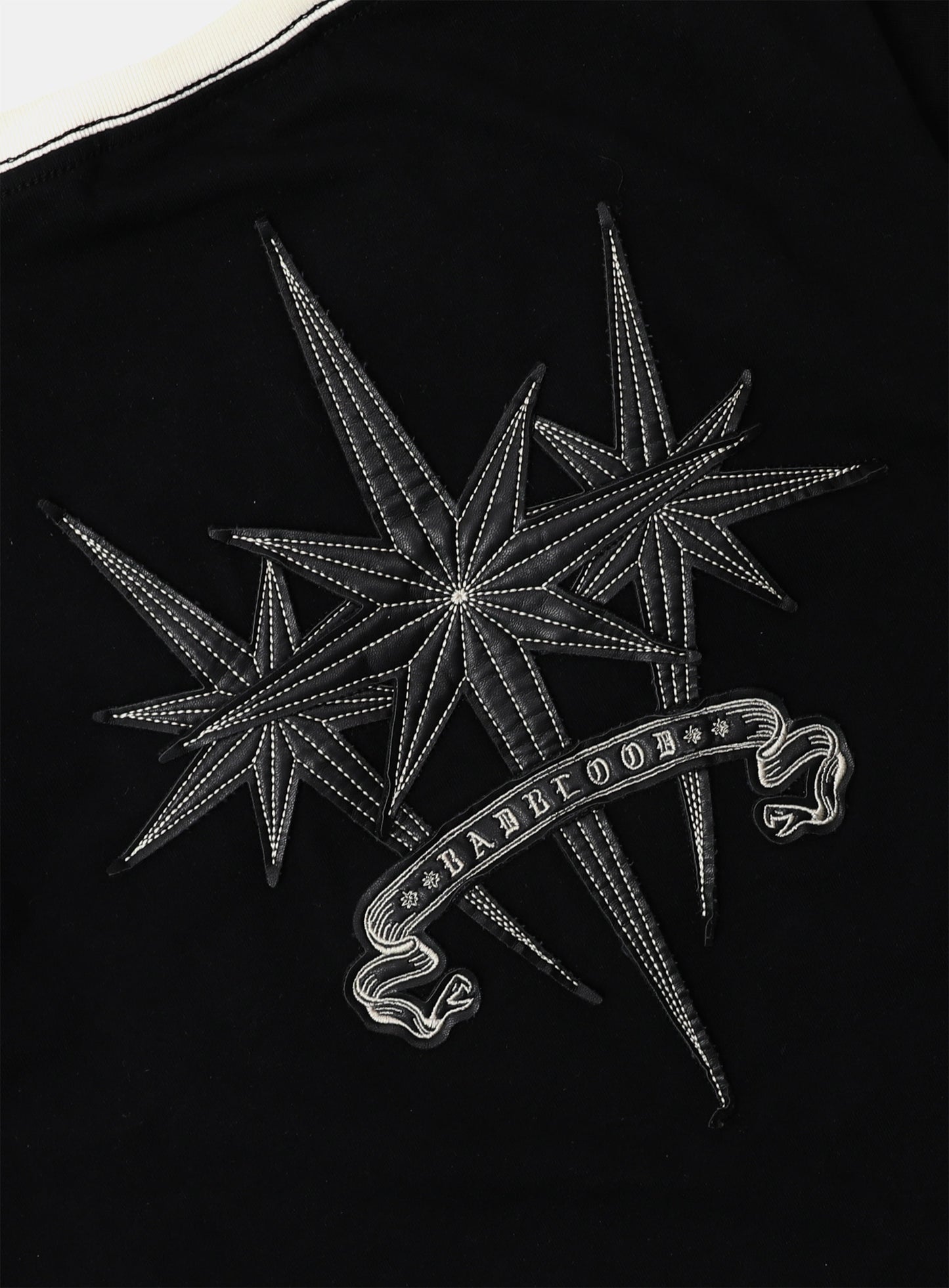 Cosmo Triple Patch Ringer T-Shirt - Black