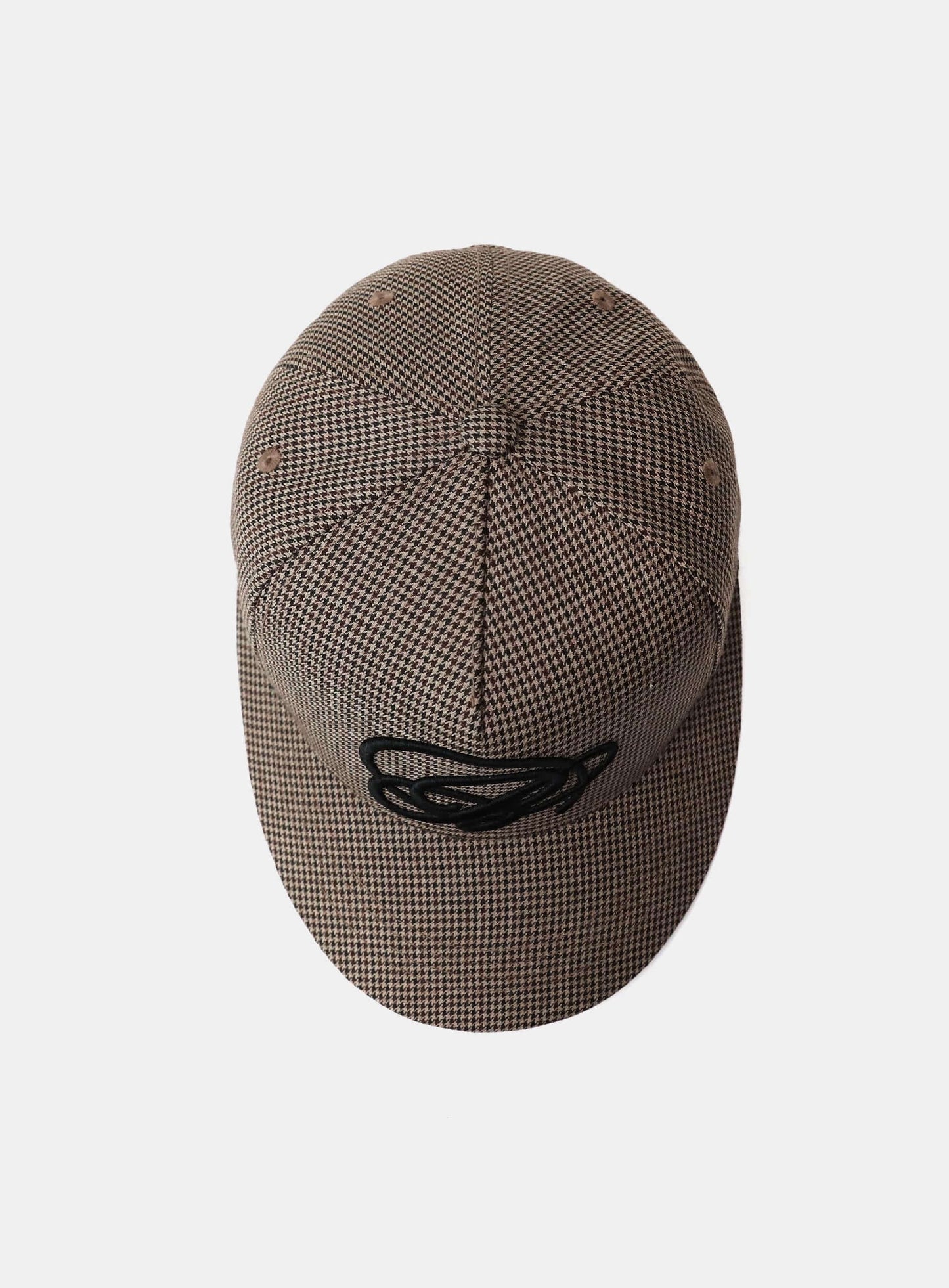 Dark Classic Street Ball Cap - Houndstooth/Brown
