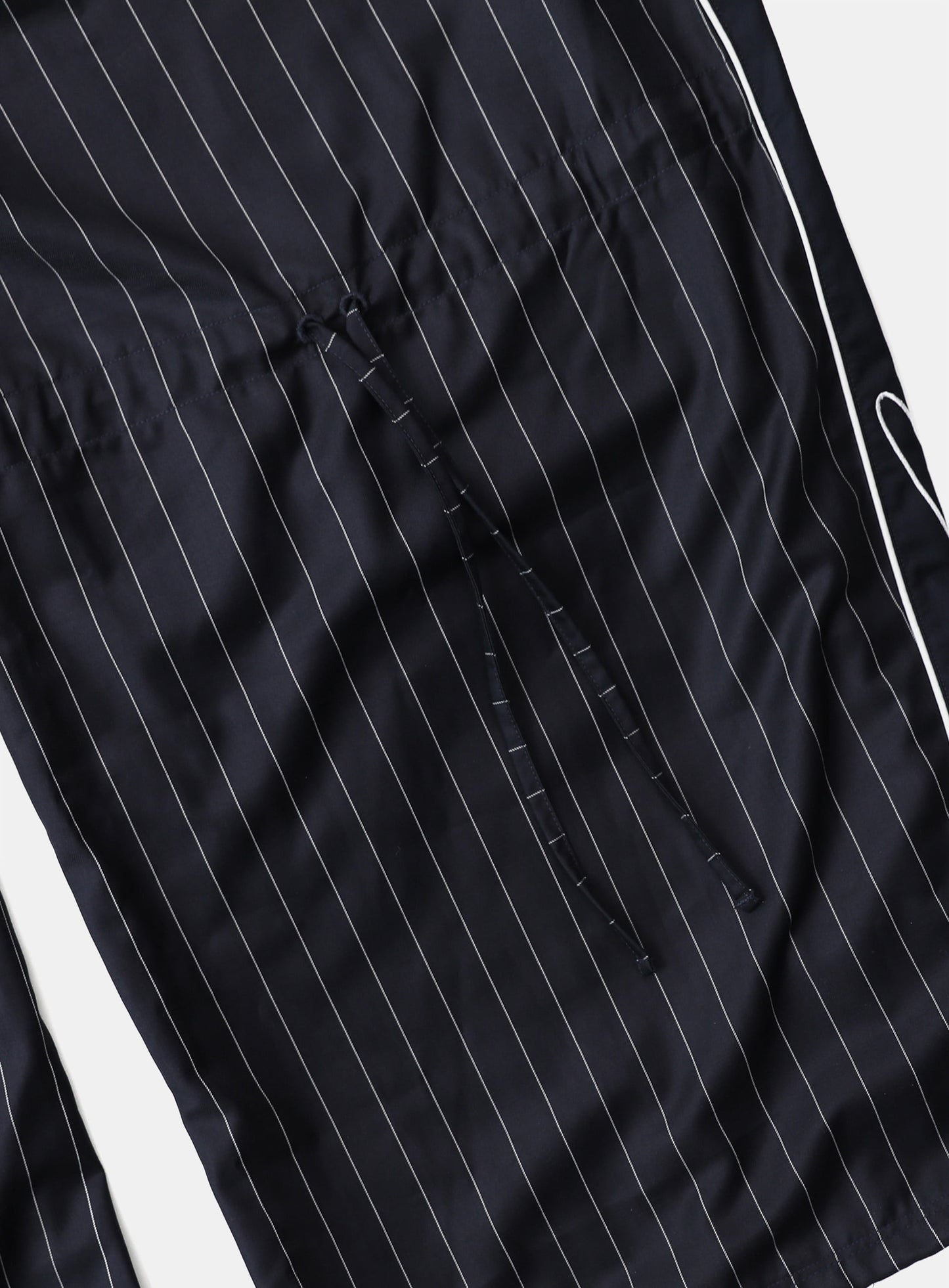Dark Classic Pinstripe Track Pants - Navy