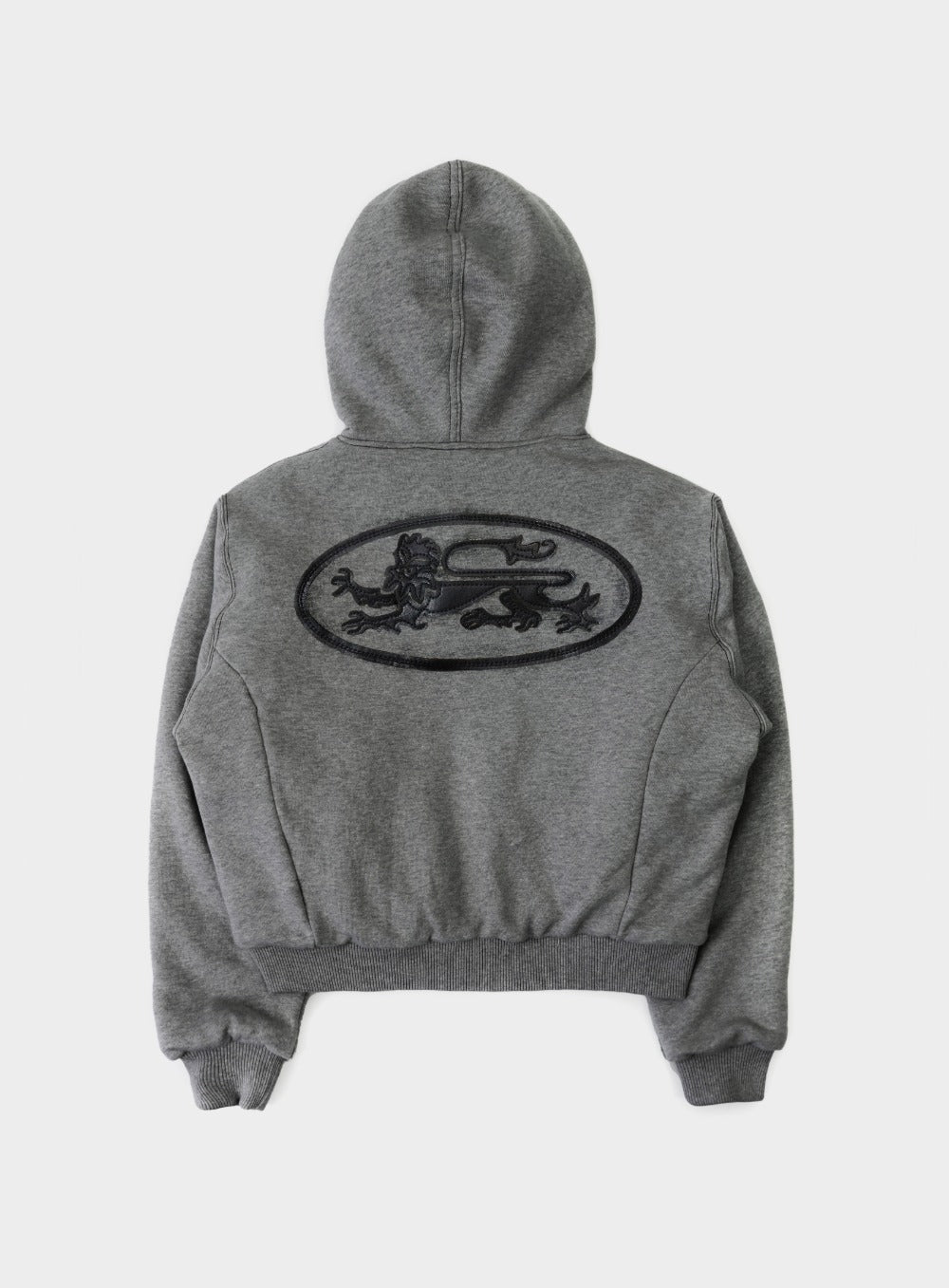 Mystic11 Reversible Fur Hooded Jacket - Grey/White Leopard