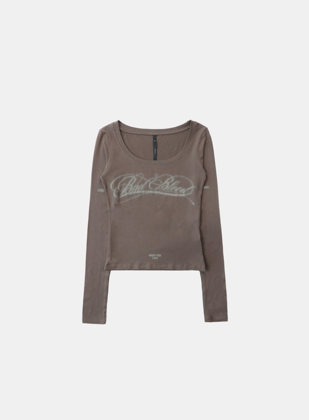 Dark Classic Scoop Neck Long Sleeve - Tobacco