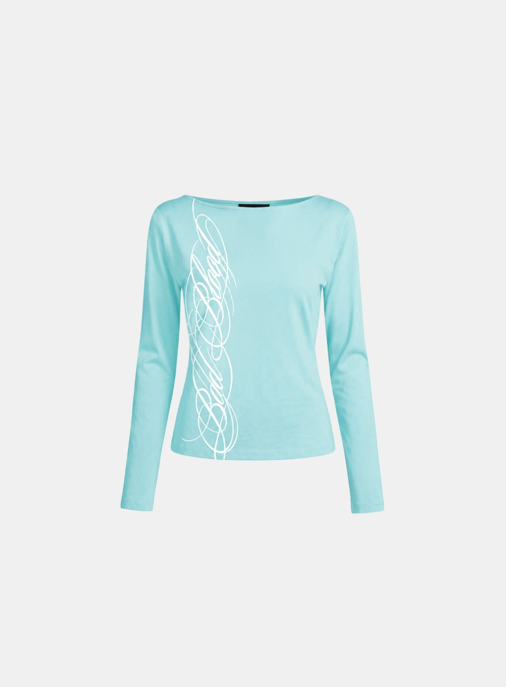 [w-tee26-191] Dark Classic 2 Boat Neck T-shirt - Mint