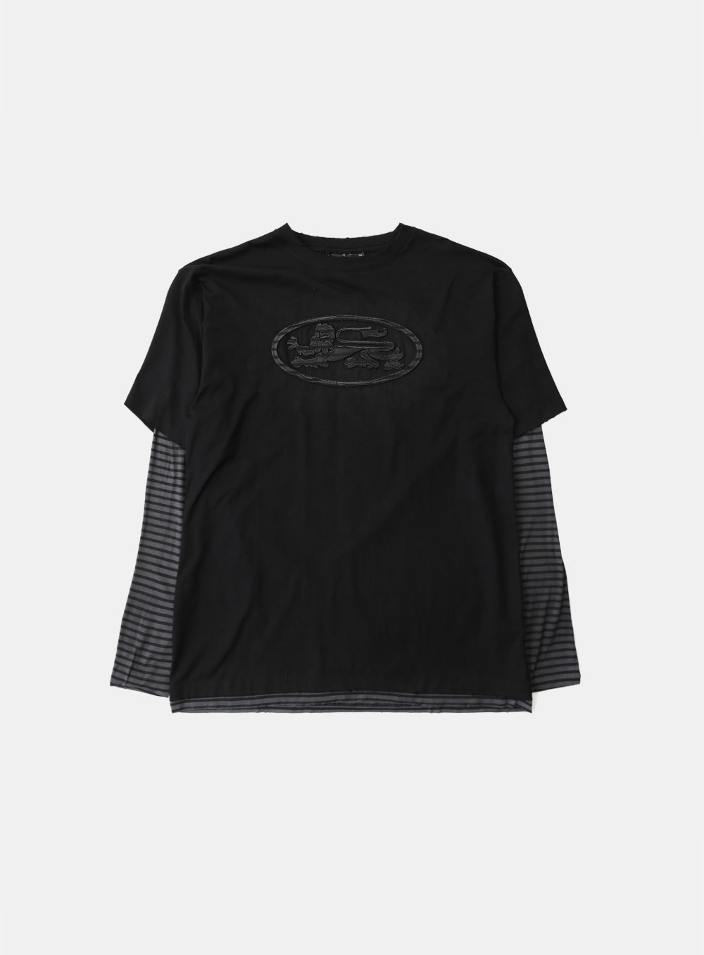 Mystic Layered Long Sleeve - Black/Stripe