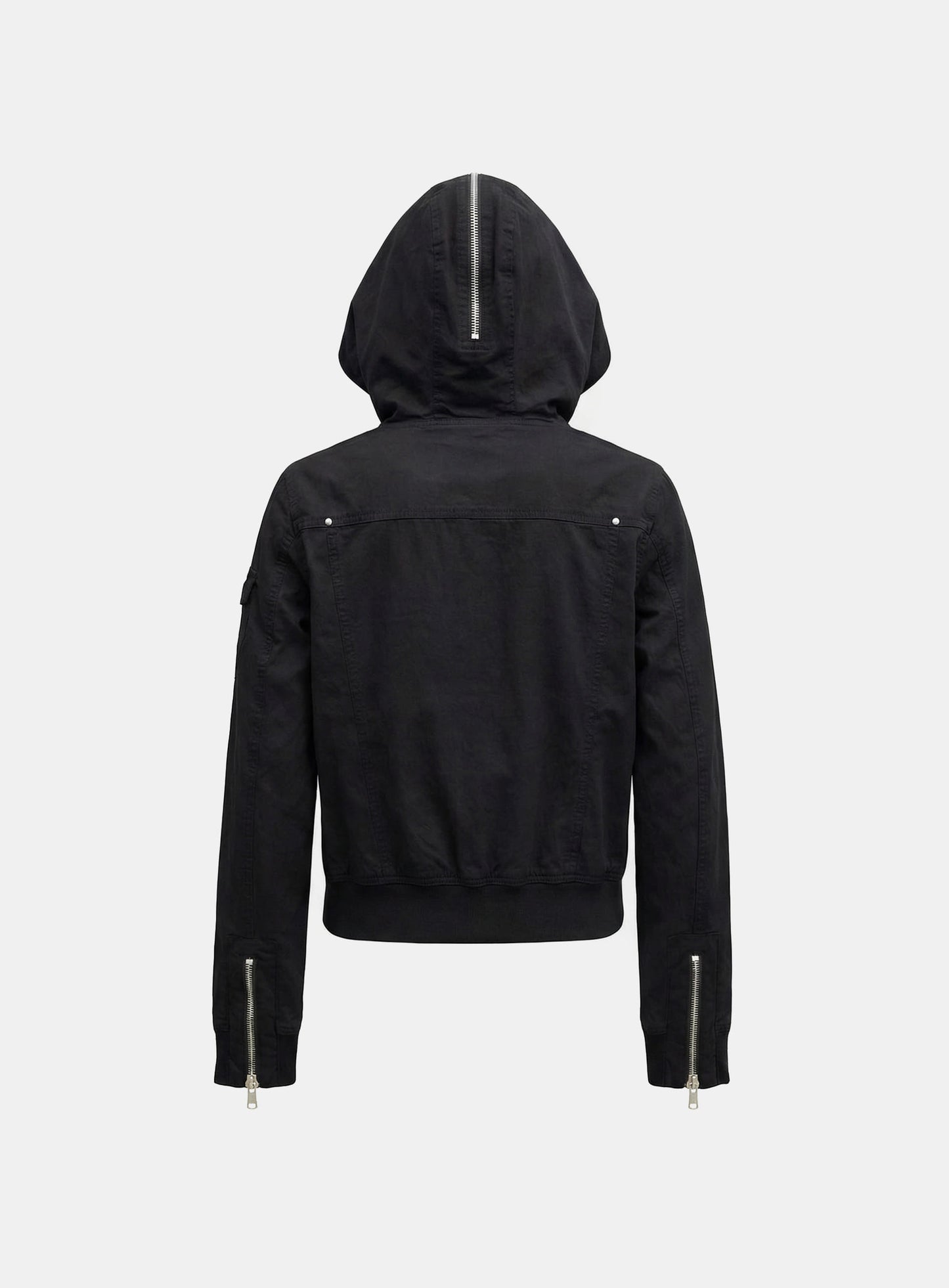 [w-jkt26-025] Daytona Nylon Hooded jacket - Black