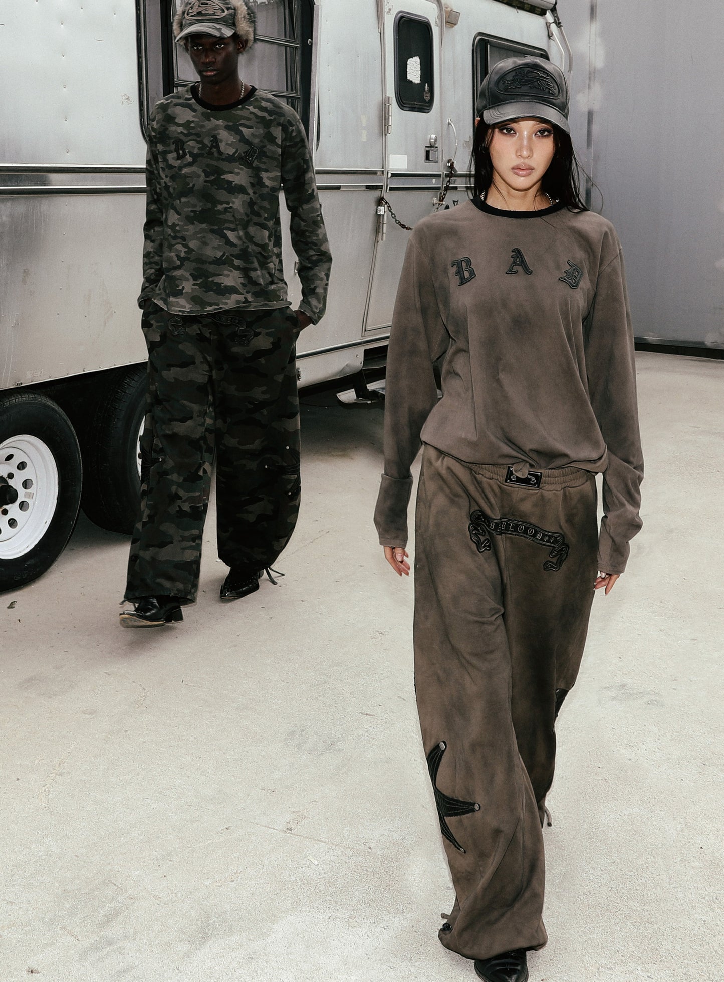 Cosmo Patch 2-Way Curved Jogger Trousers - Green Camo