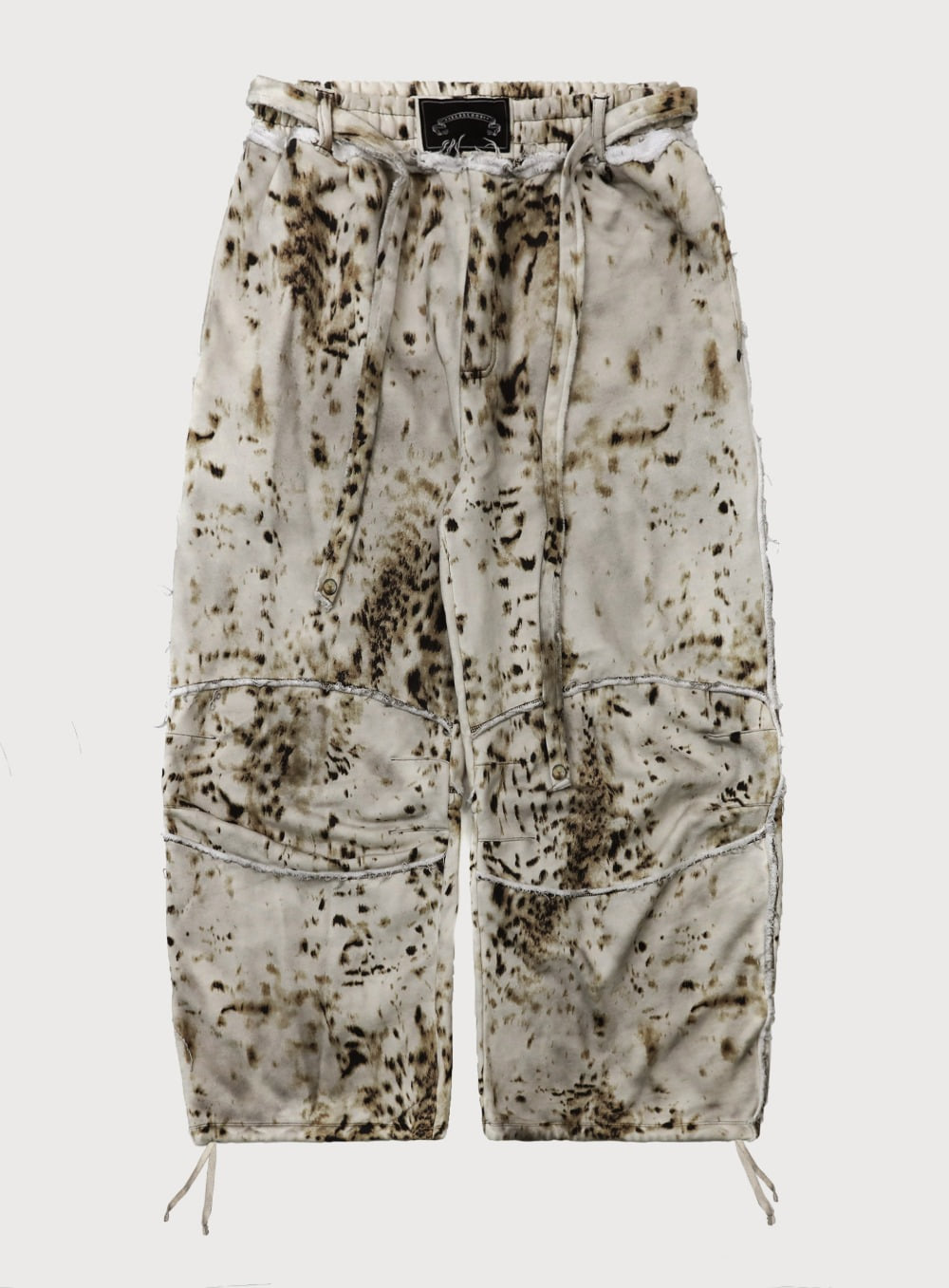 [w-pts25-097] Low Edge Convex Jogger - Oil Leopard