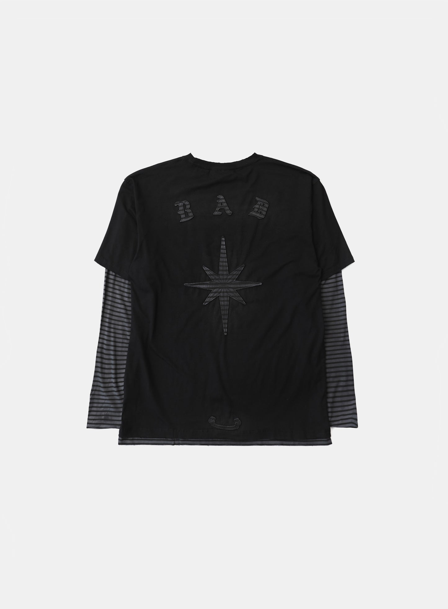 Mystic Layered Long Sleeve - Black/Stripe