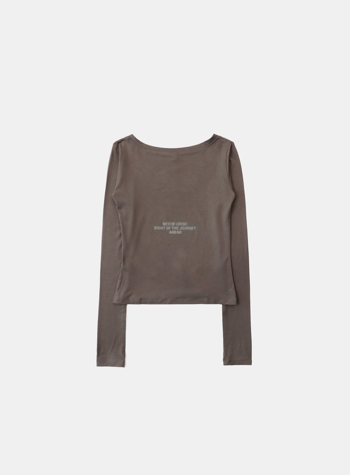 Dark Classic Scoop Neck Long Sleeve - Tobacco