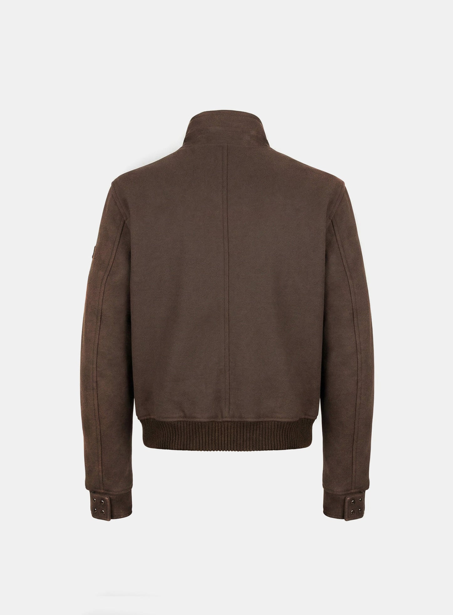 [w-jkt25-063] Viper41 Wool High Neck Jacket - Brown