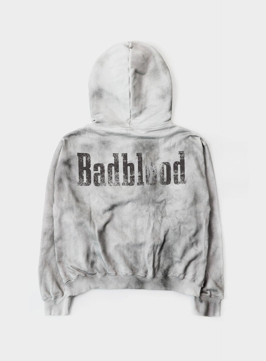 Sun Faded 2 Hooded Zip-Up - White