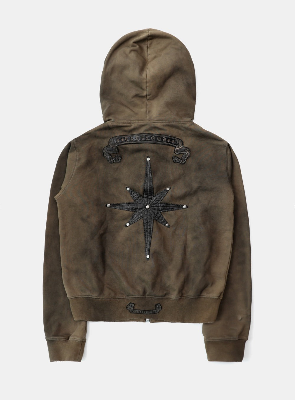 Cosmo Patch Hooded Zip-Up - Tobacco