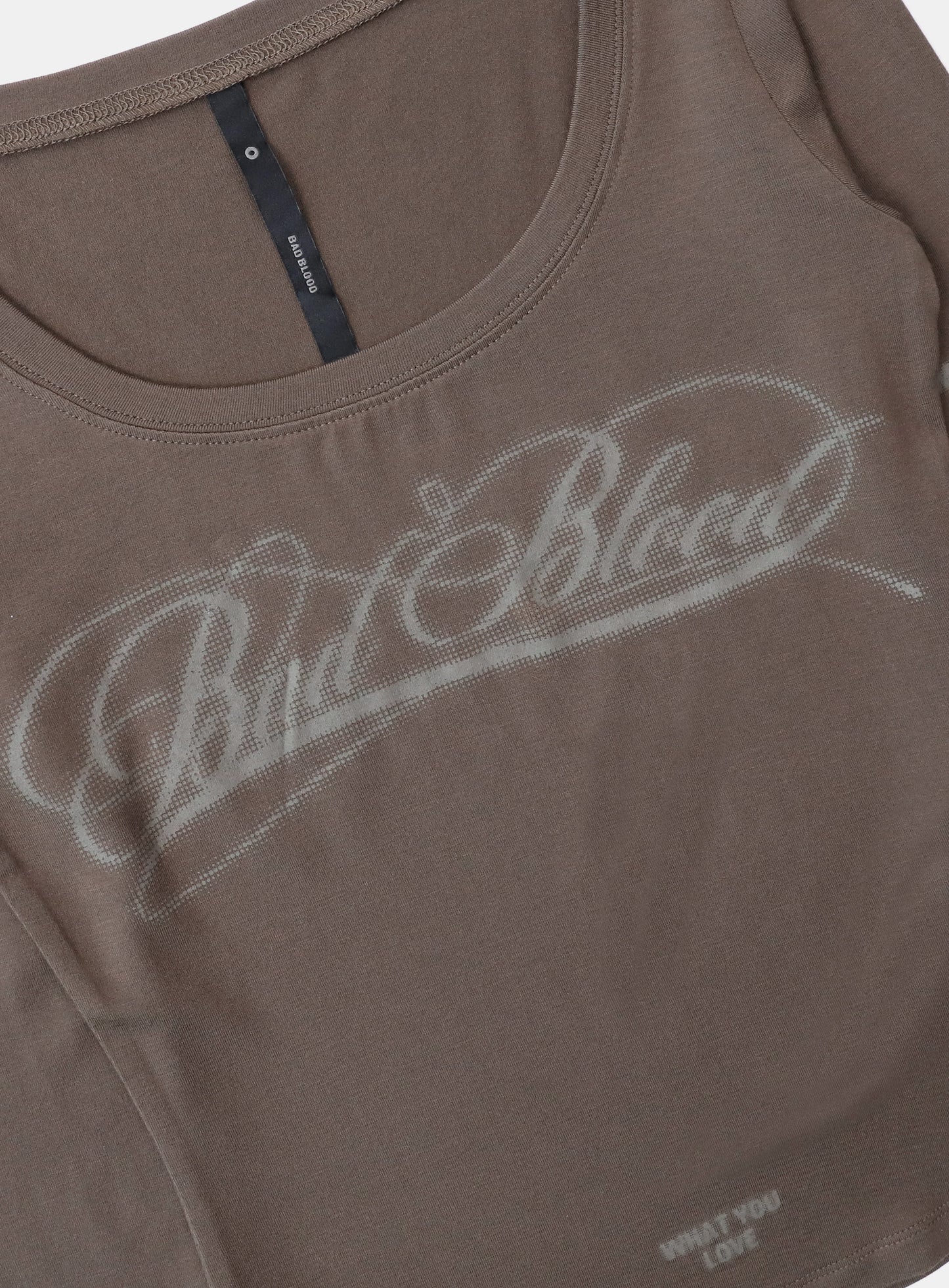 Dark Classic Scoop Neck Long Sleeve - Tobacco