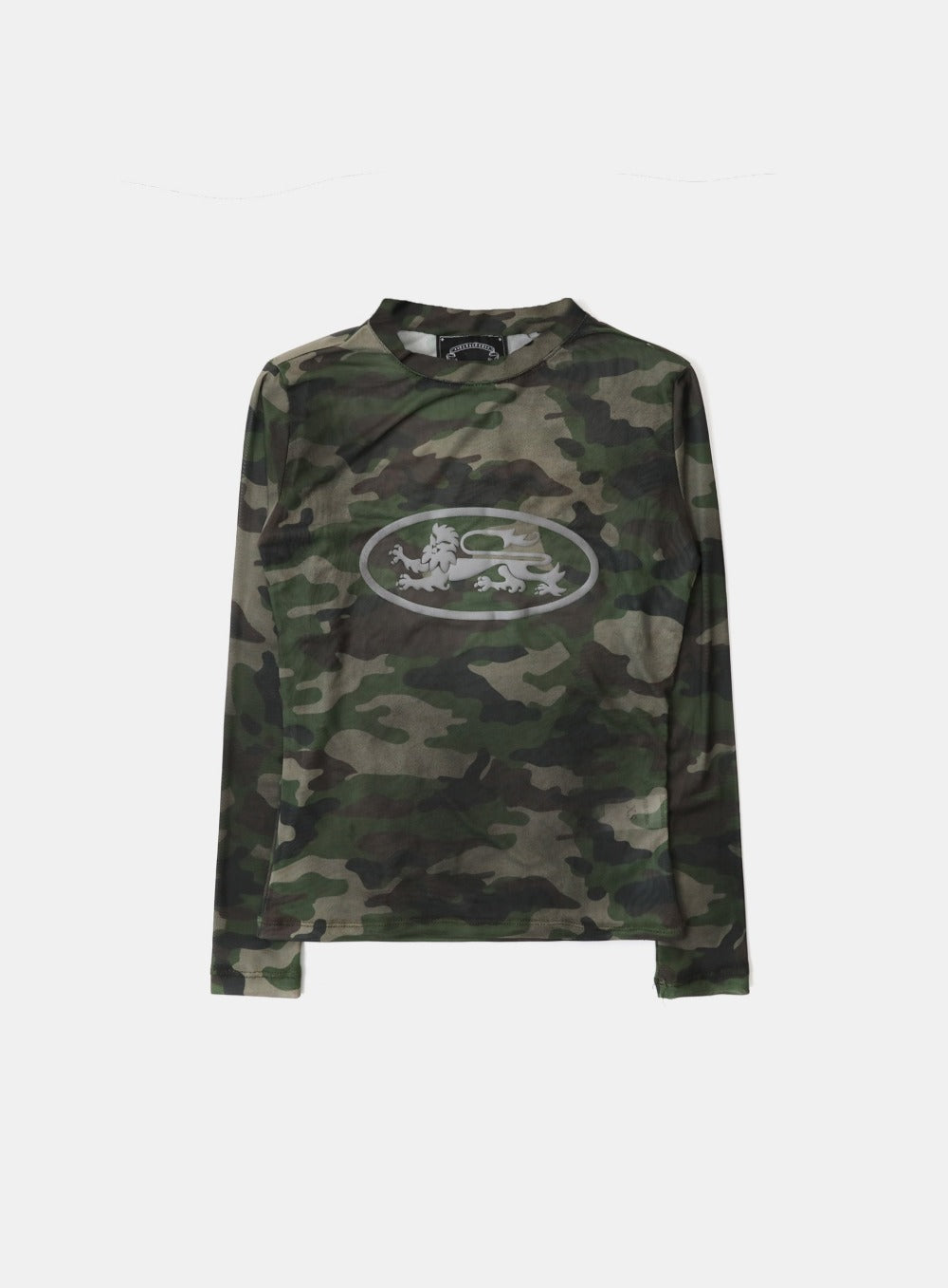 [AQUA] Mystic Logo Reflective Long Sleeve - Green Camo
