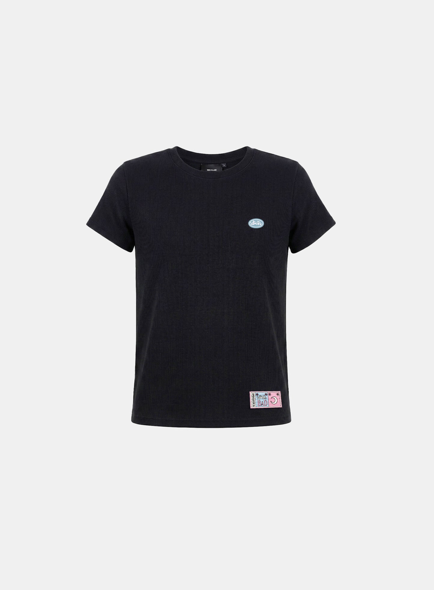 [w-tee26-215] Ambassador 26 Cotton Rib 1/2 Sleeve T-shirt - Pink