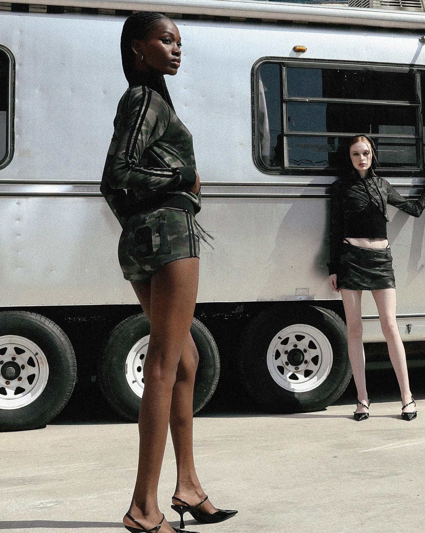 Vintage Club Track Zip-Up - Green Camo