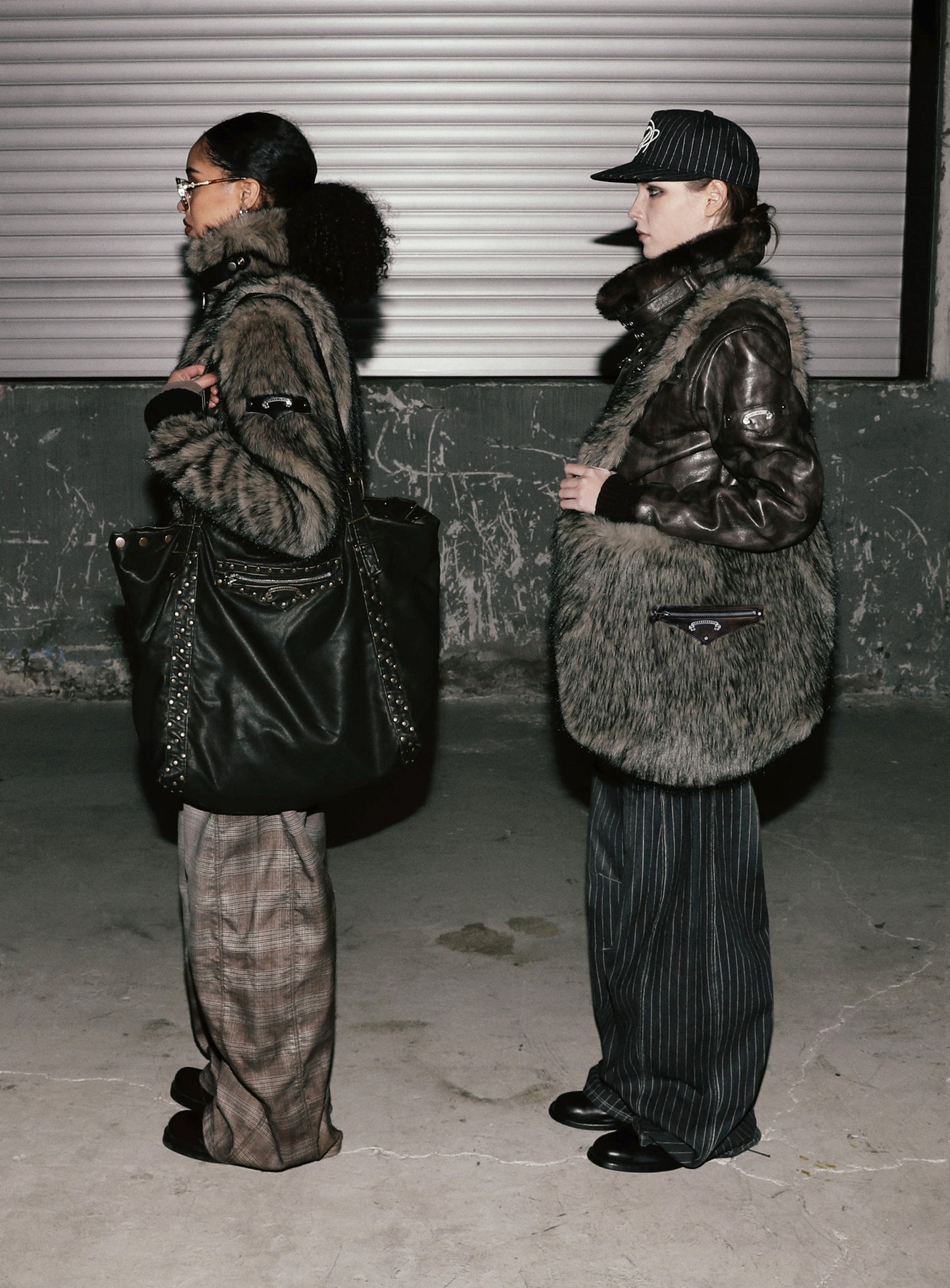[w-bag25-010] Viper Fur Shoulder Bag - Coyote