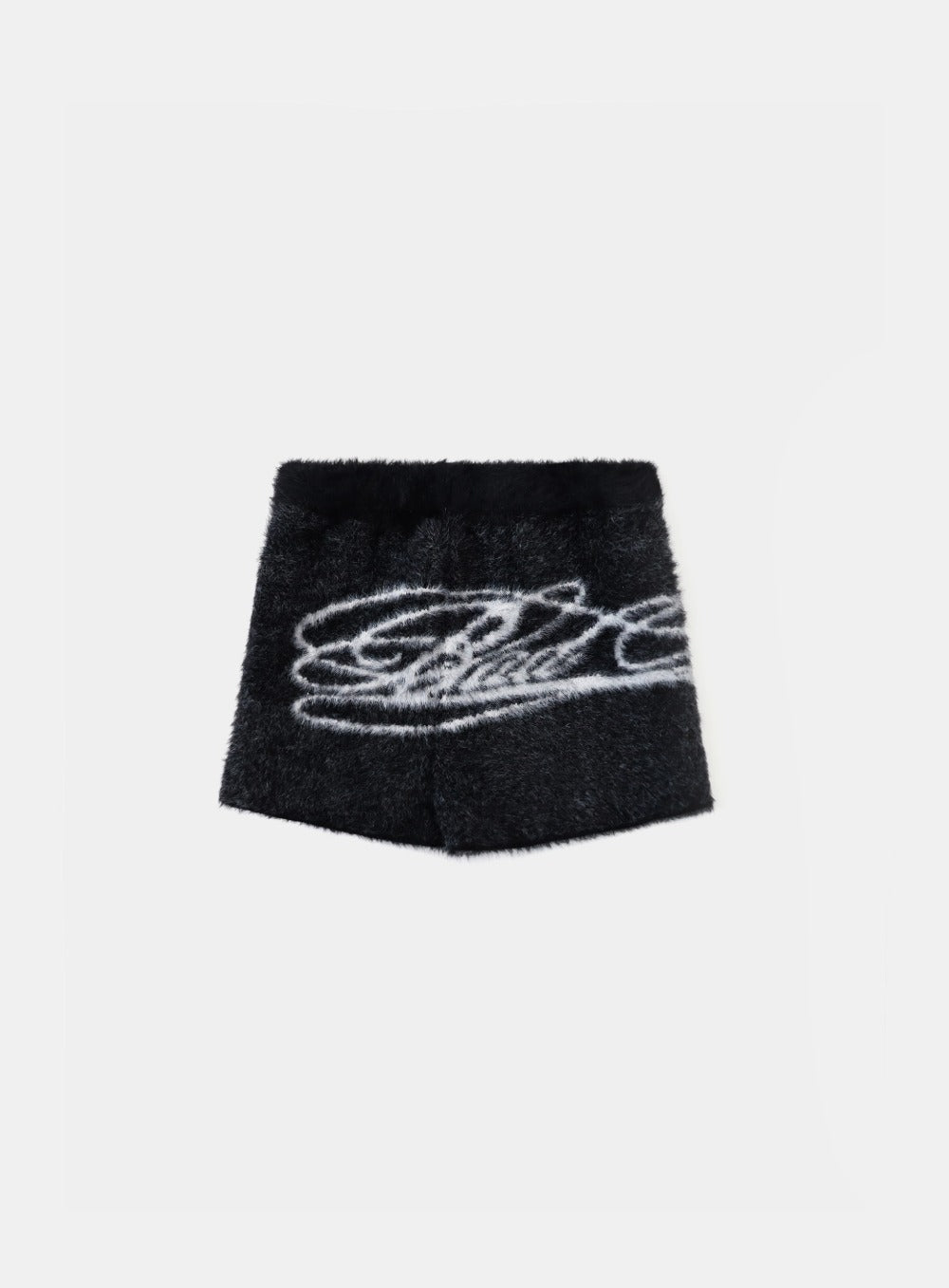 [w-srt25-052] Dark Classic MYM Mohair Boy Shorts - Black