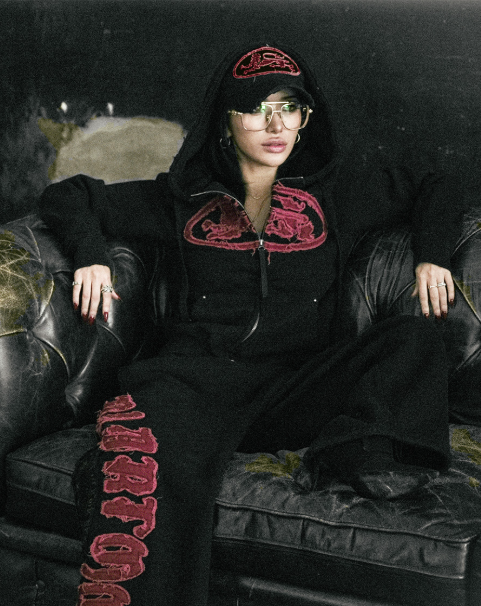 [w-pts26-132] Mystic Capsule Curved Bootcut Joggers – Black